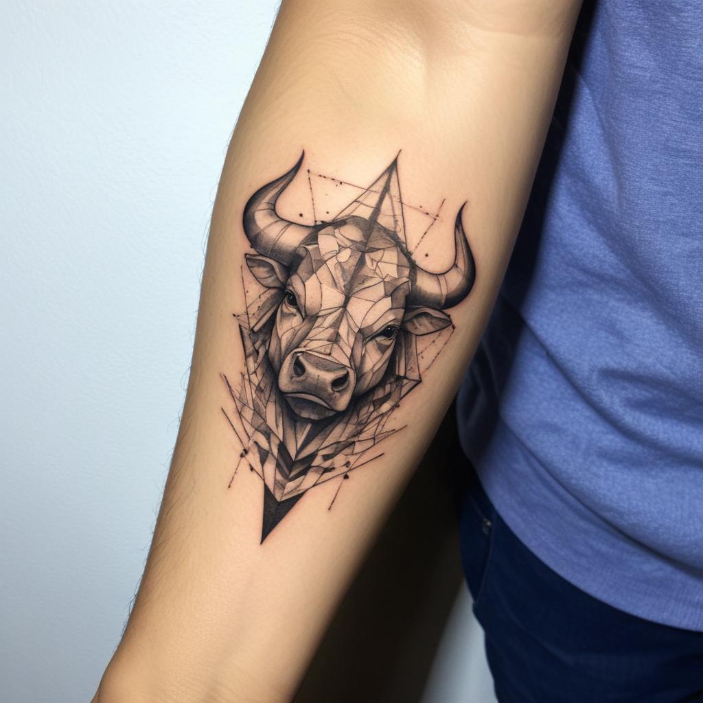 Tatuajes de Tauro en el antebrazo