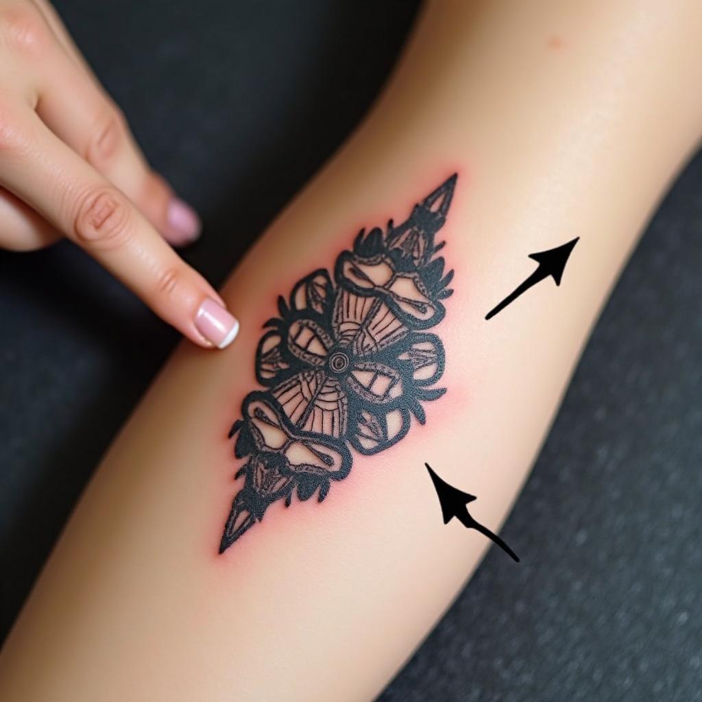 Toque Suave en un Tatuaje Fresco: Importancia de Evitar Rasguños