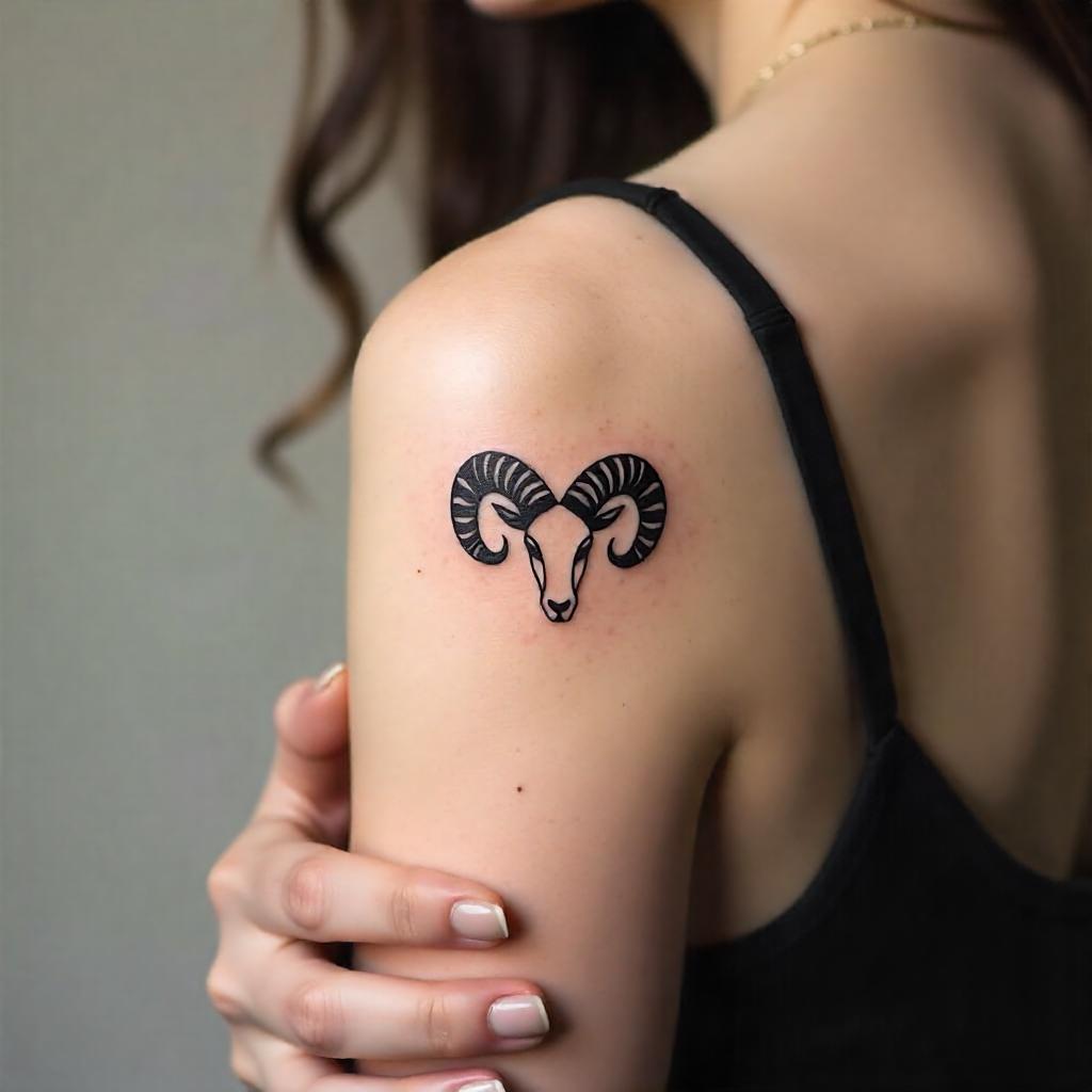 Tatuaje Zodiaco: Tatuaje de Aries en el Brazo