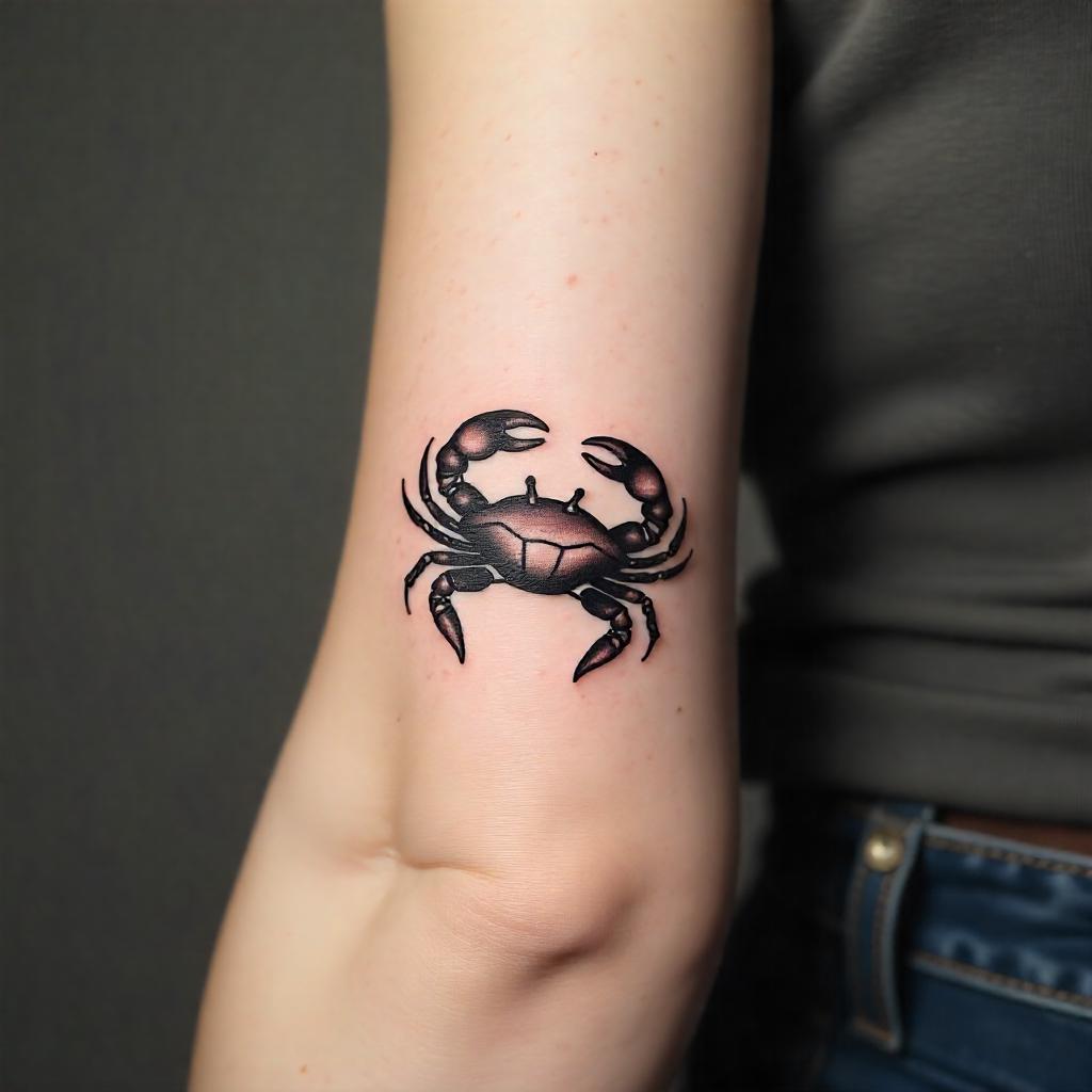 Tatuaje Zodiaco: Tatuaje de Cáncer en el Brazo