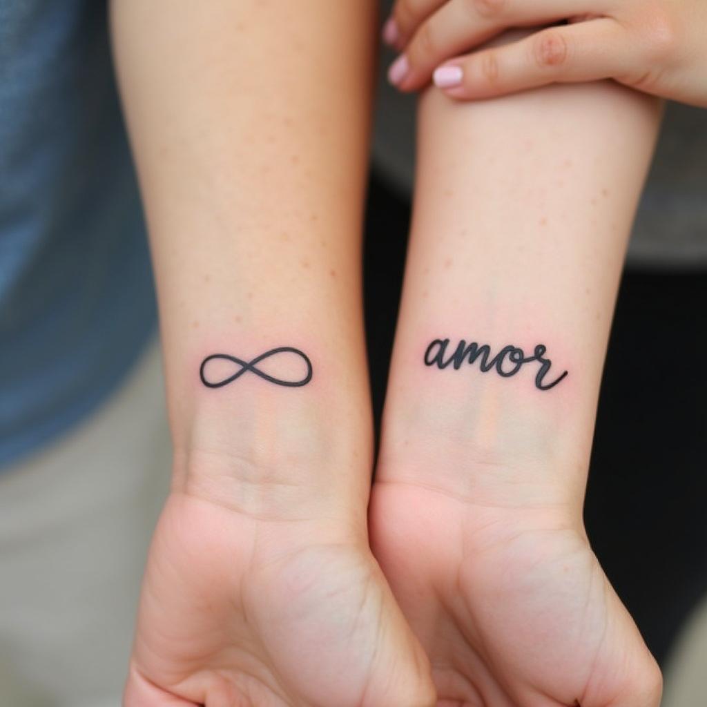 Tatuajes de Parejas de Infinito y Amor