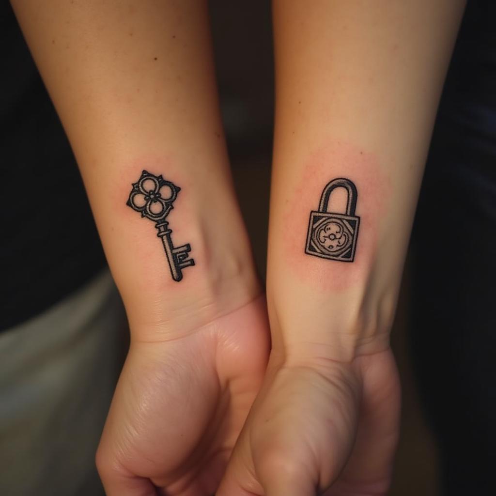 Tatuajes de Parejas de Llave y Cerradura