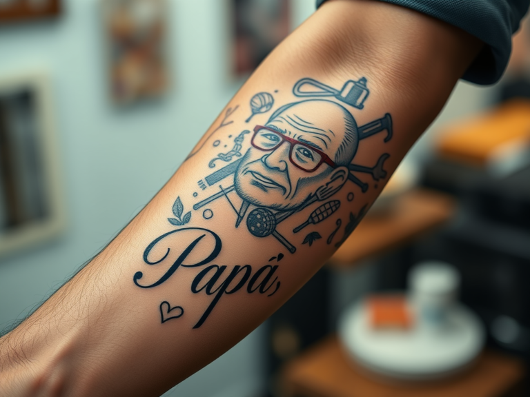 Diseños Únicos de Tatuaje para Recordar a un Papá Fallecido